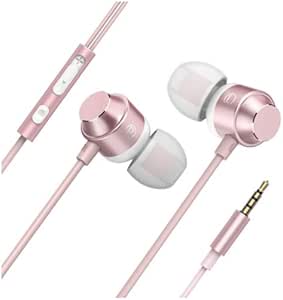 In-Ear Wired Earphones with Mic, Deep Bass Stereo Sound & 3.5mm Audio Jack